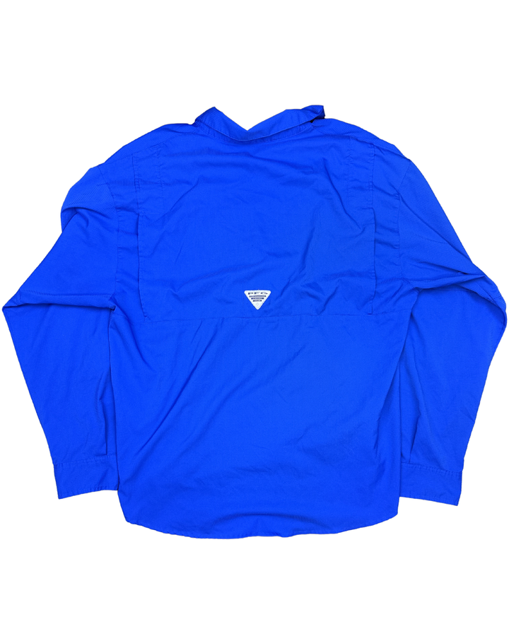 Columbia PFG Kentucky Wildcats Long Sleeve Button-Down Fishing Shirt (Large)