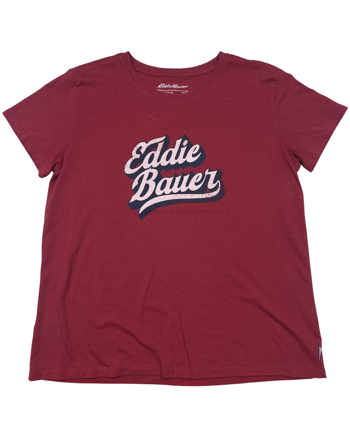Eddie Bauer Script Logo T-Shirt Women's (Large)
