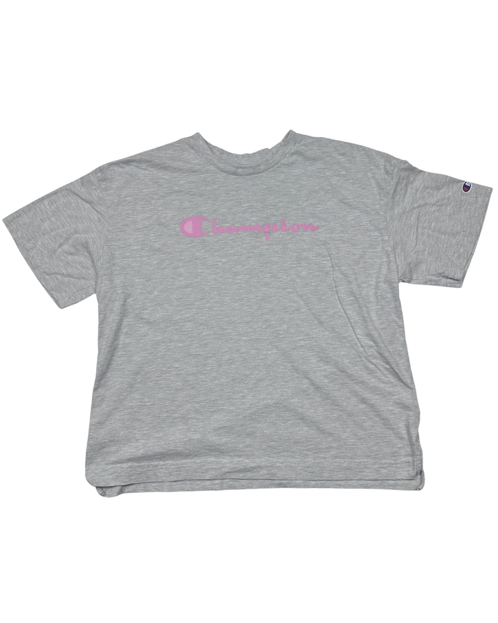 Champion Script Logo Pink T-Shirt (Large)