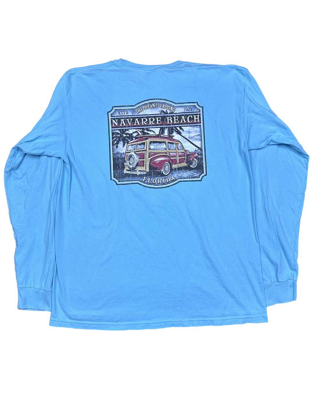 Navarre Beach Florida Long Sleeve T-Shirt (Large)