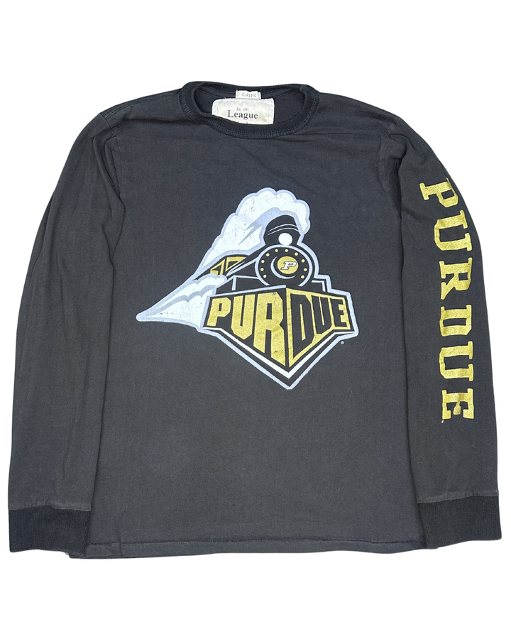 League Purdue Boilermakers Train Logo Long Sleeve T-Shirt (Medium)