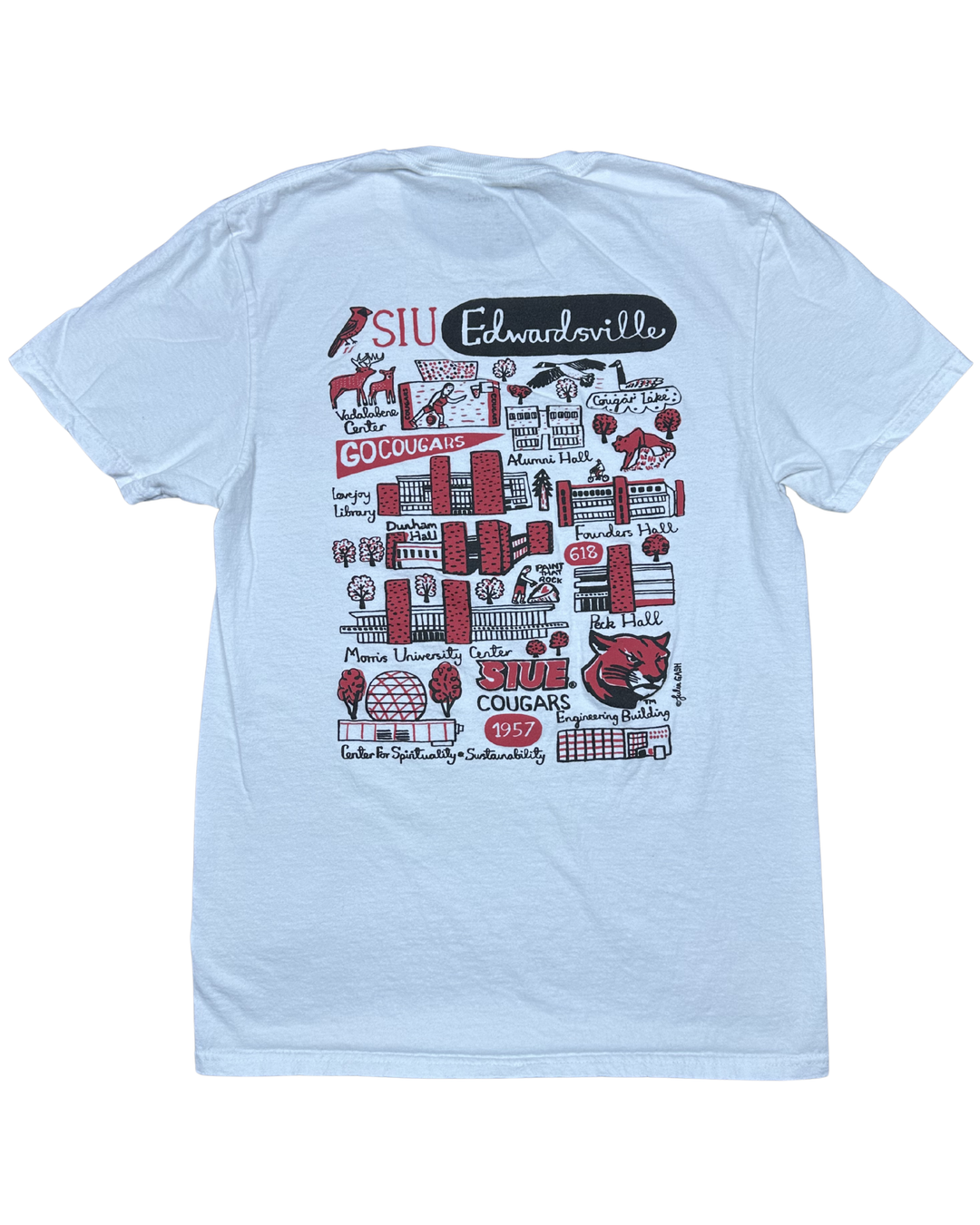 SIUE Cougars Campus Graphic T-Shirt (Small)