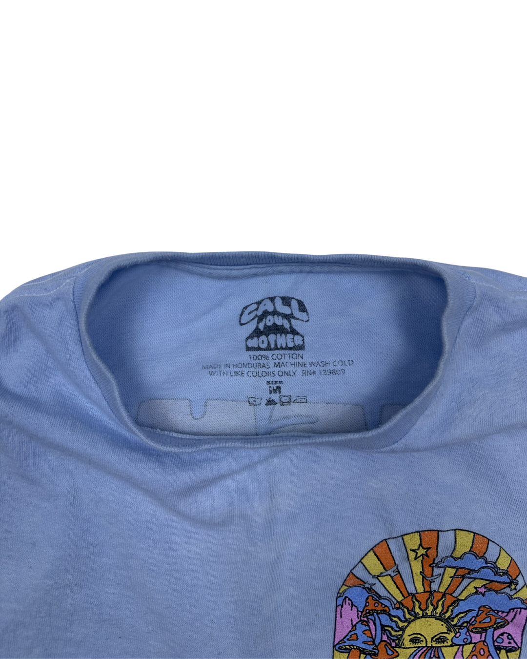 Cosmic Dreamer Mushroom Sun Graphic T-Shirt (medium)