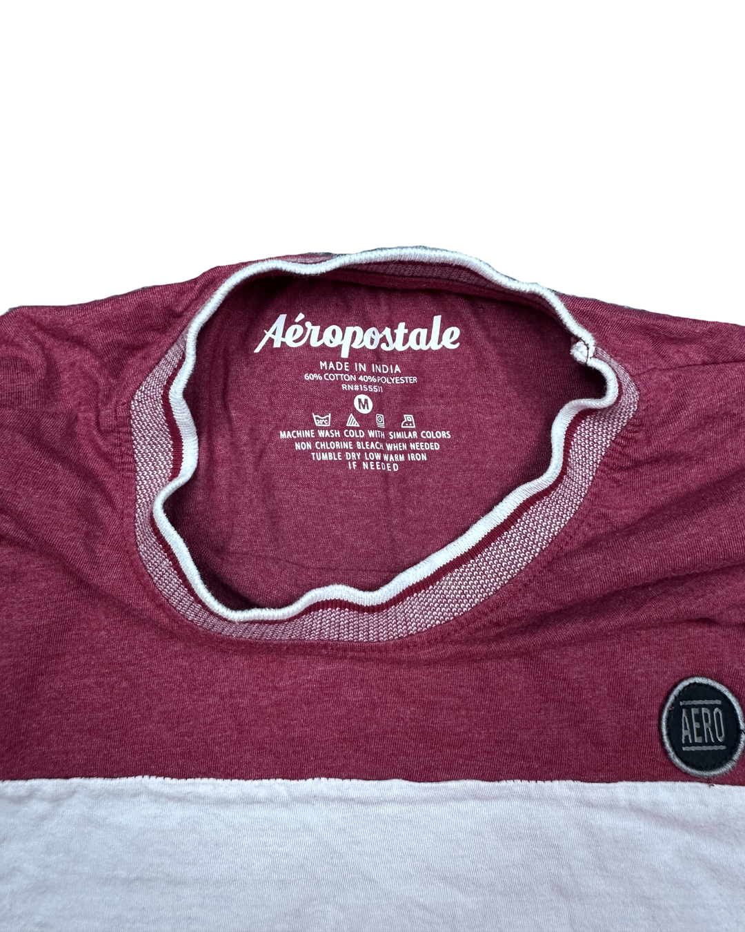 Aeropostale Colorblock Ringer T-Shirt (Medium)