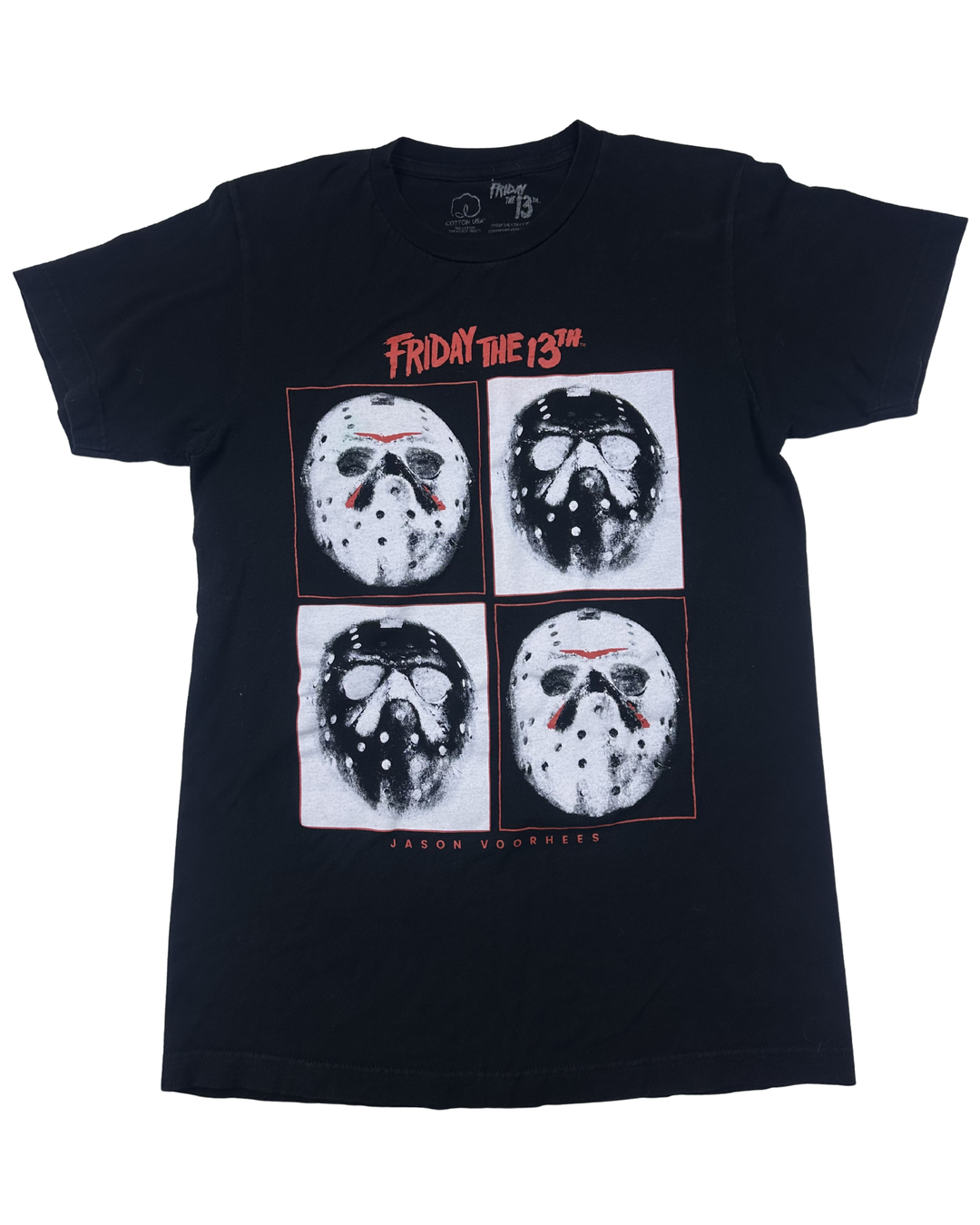 Friday the 13th Jason Voorhees Mask Graphic T-Shirt (Small)