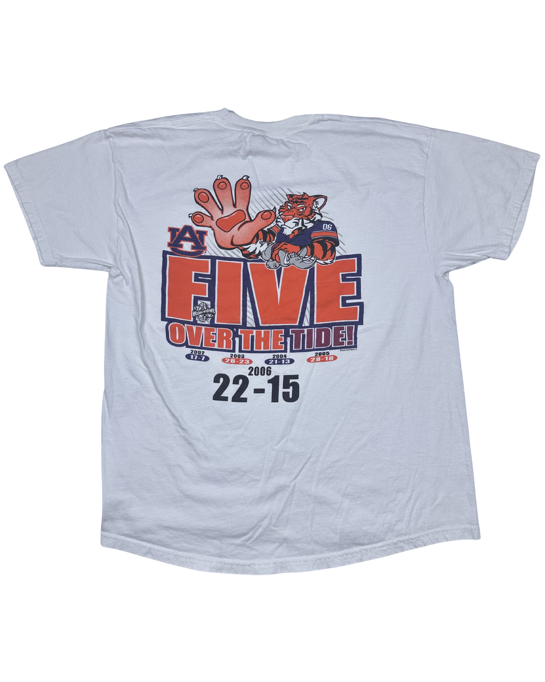 Auburn University High Five Low Tide Football T-Shirt (XL)