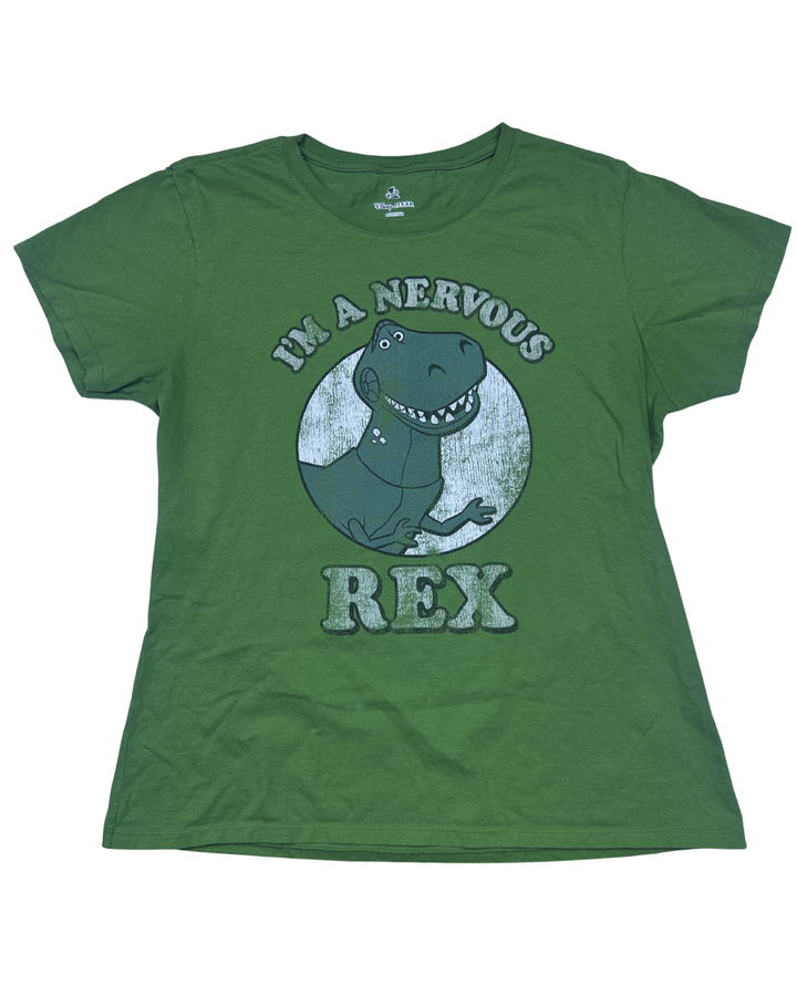 Disney Pixar Toy Story I'm A Nervous Rex Graphic T-Shirt (Large)