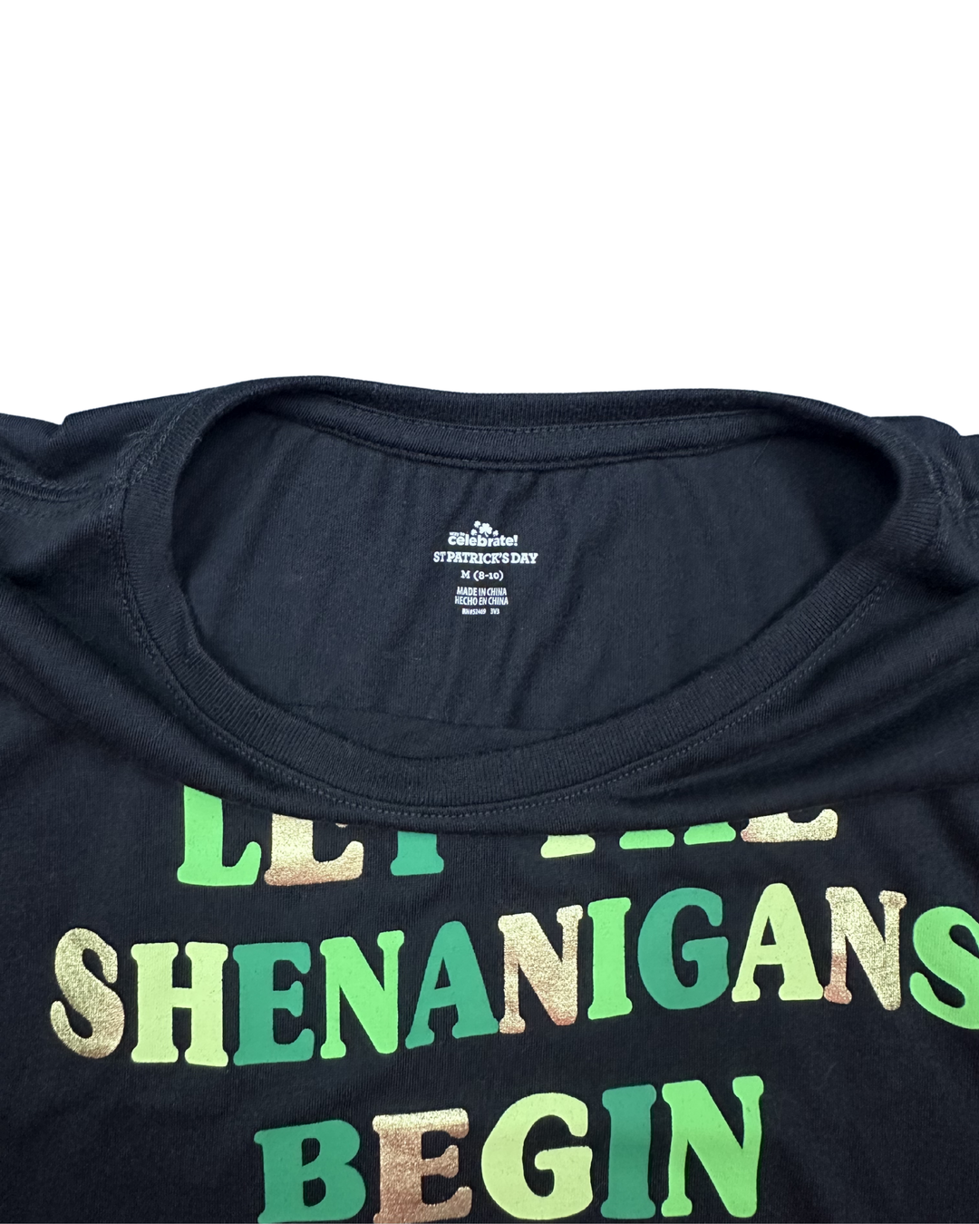 Let The Shenanigans Begin St. Patrick's Day T-Shirt (Women's Medium)