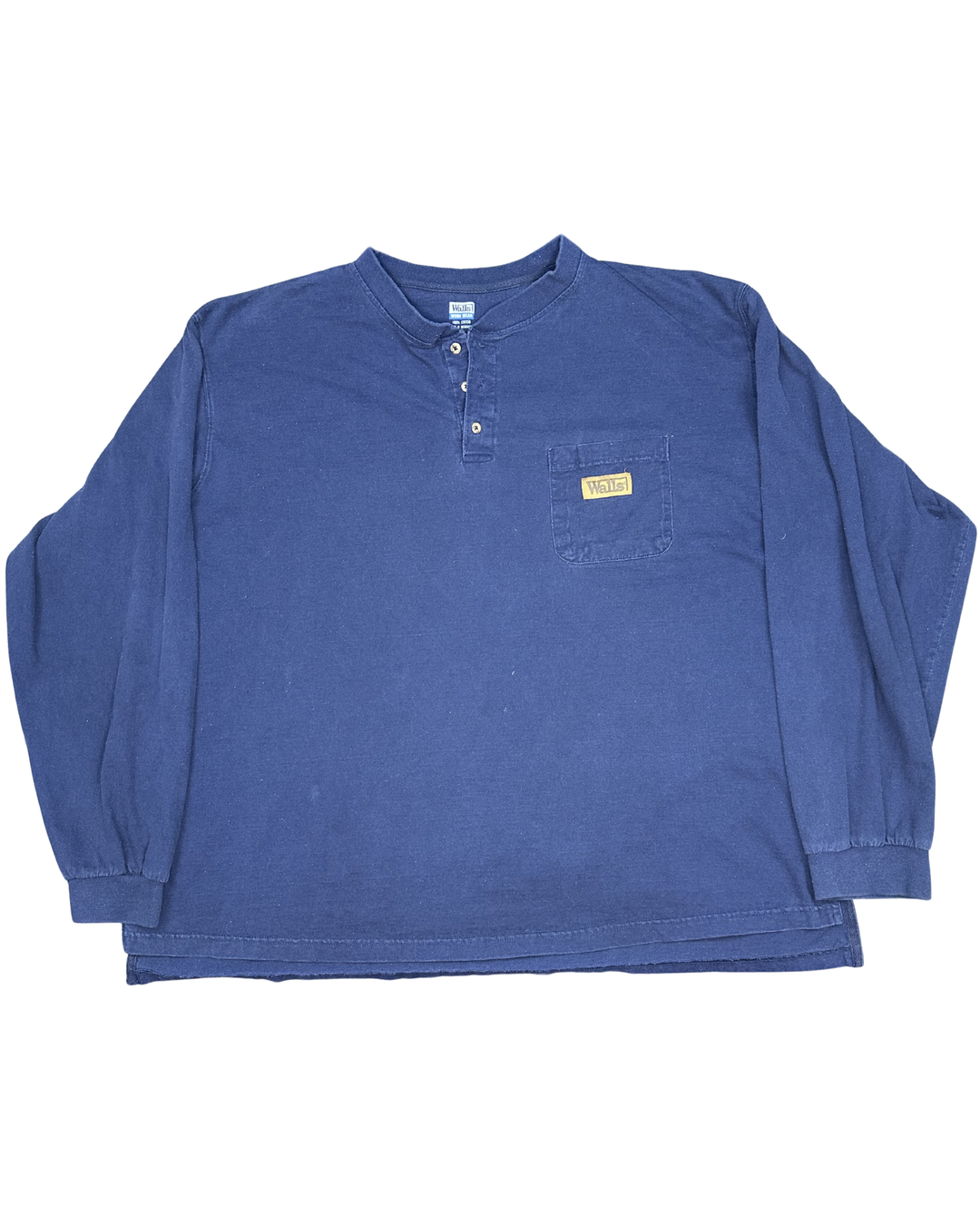 Walls Work Wear Pocket Henley Long Sleeve Shirt (2XL)