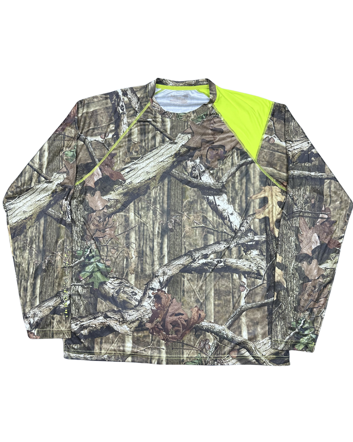 Mossy Oak Camo Hi-Vis Long Sleeve Performance Shirt