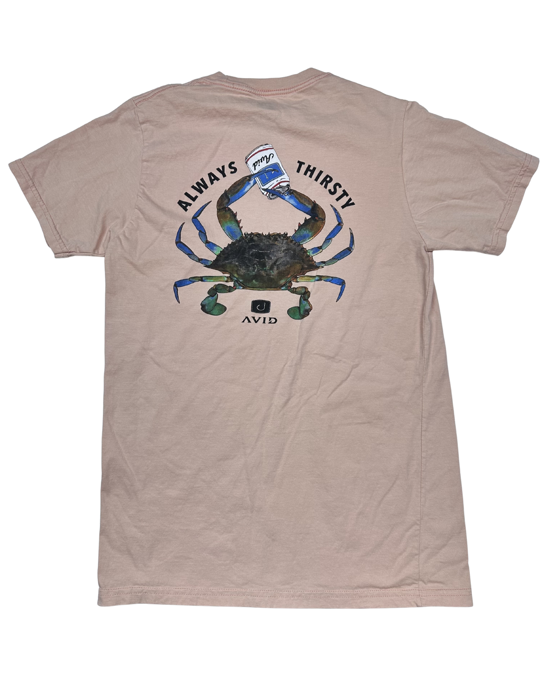 AVID Always Thirsty Crab Graphic T-Shirt (Small)
