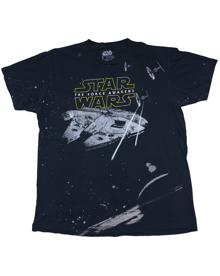 Star Wars The Force Awakens Millennium Falcon Graphic T-Shirt (large)