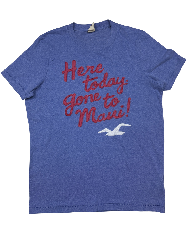 Hollister Here Today Gone To Maui Graphic T-Shirt (X-Large)