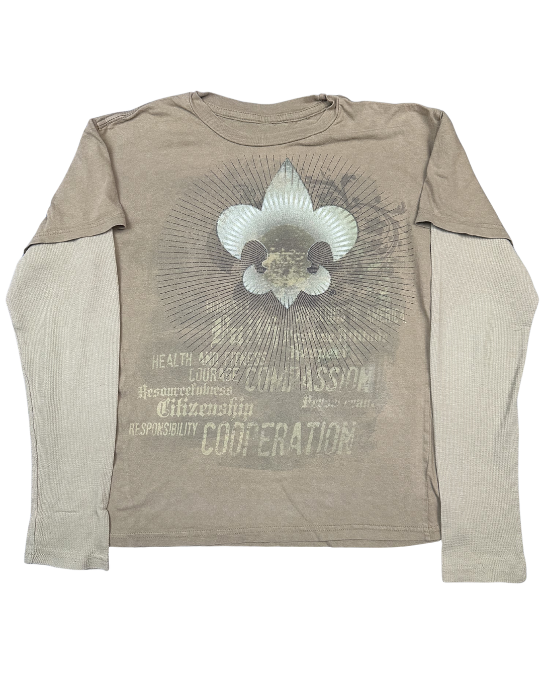 Boy Scouts BSA Values Layered Long Sleeve T-Shirt (Medium)