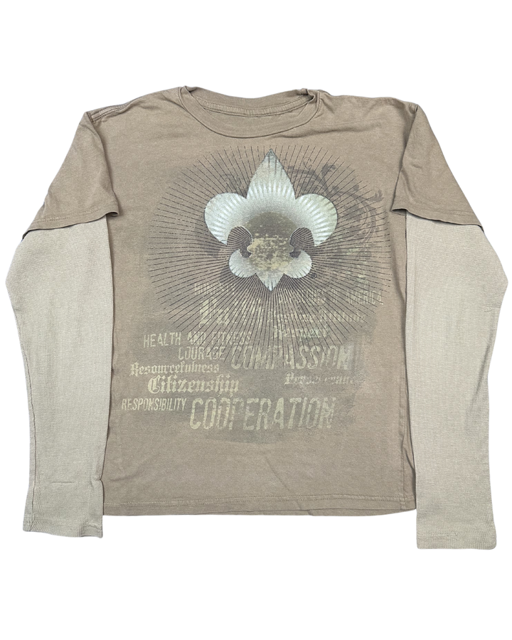 Boy Scouts BSA Values Layered Long Sleeve T-Shirt (Medium)