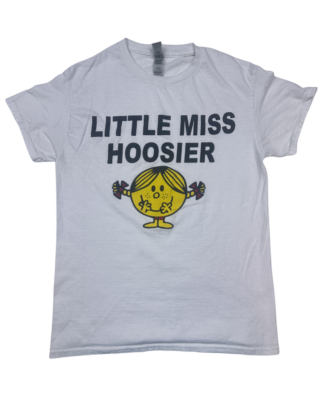 Little Miss Hoosier Graphic T-Shirt (Medium)