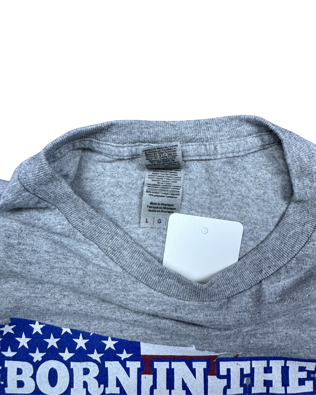 Born in the USA A Long Long Time Ago Graphic T-Shirt (Large)