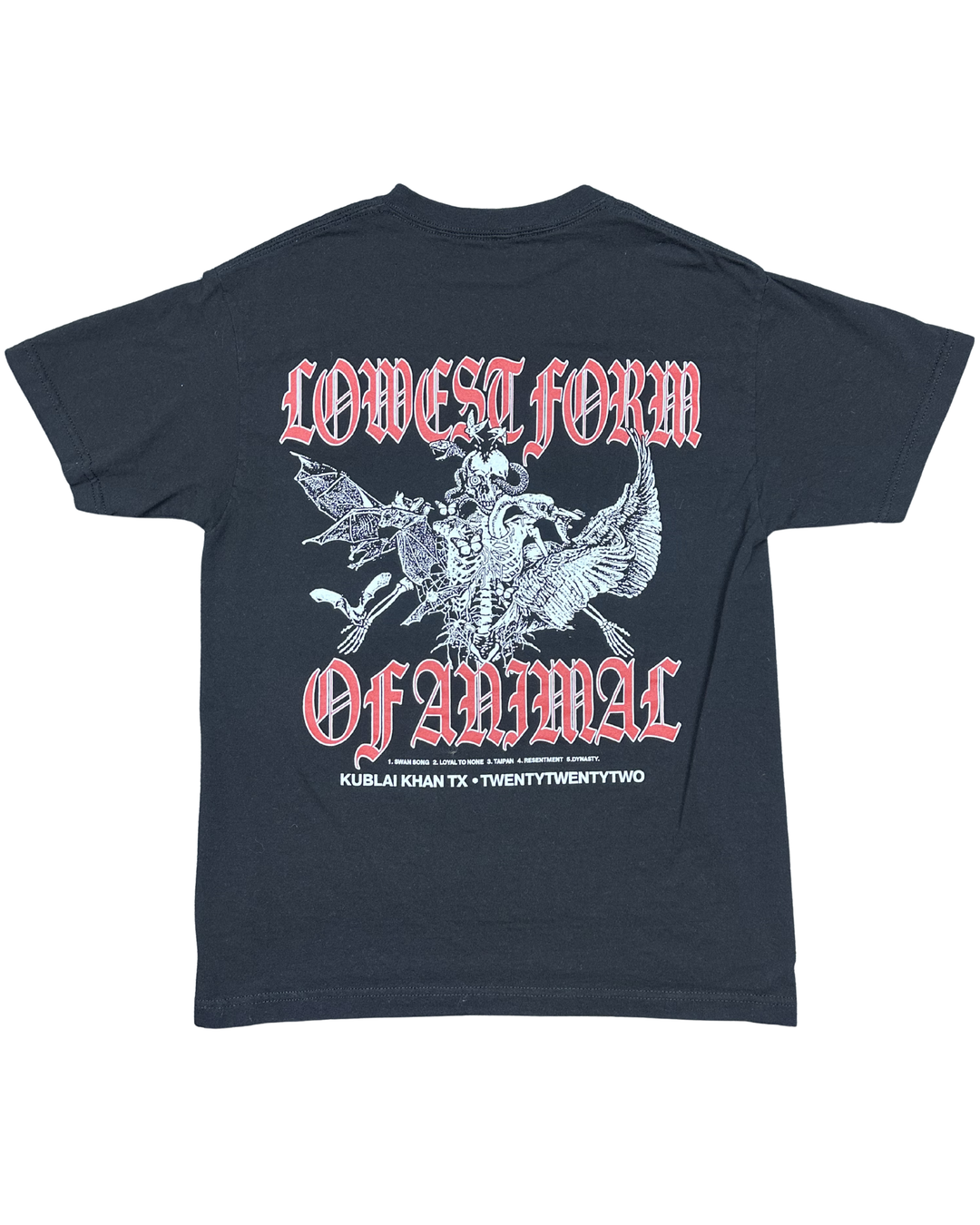 Kublai Khan TX Tour Graphic T-Shirt - Back