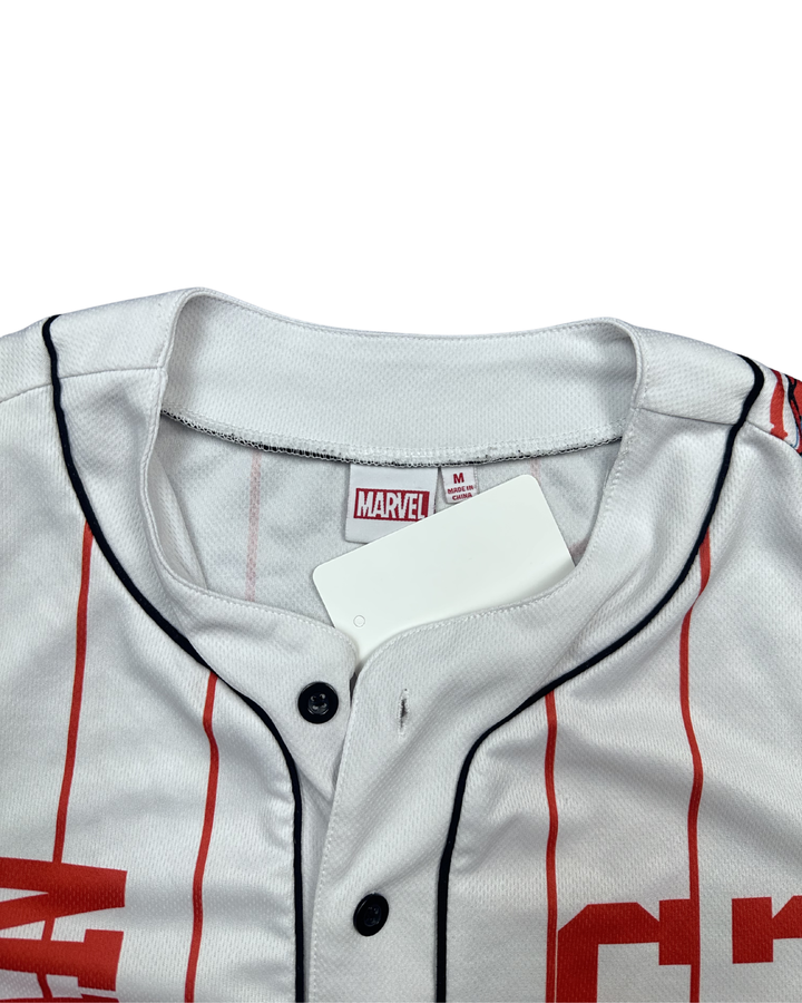 Marvel Spider-Man Pinstripe Baseball Jersey (Medium)