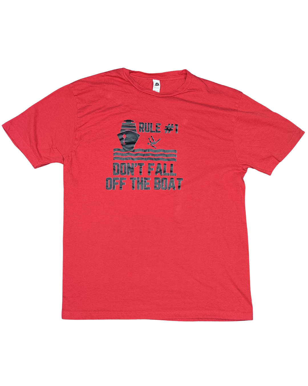 Smart Blanks Rule #1 Don't Fall Off The Boat Cruise Graphic T-Shirt (XL)