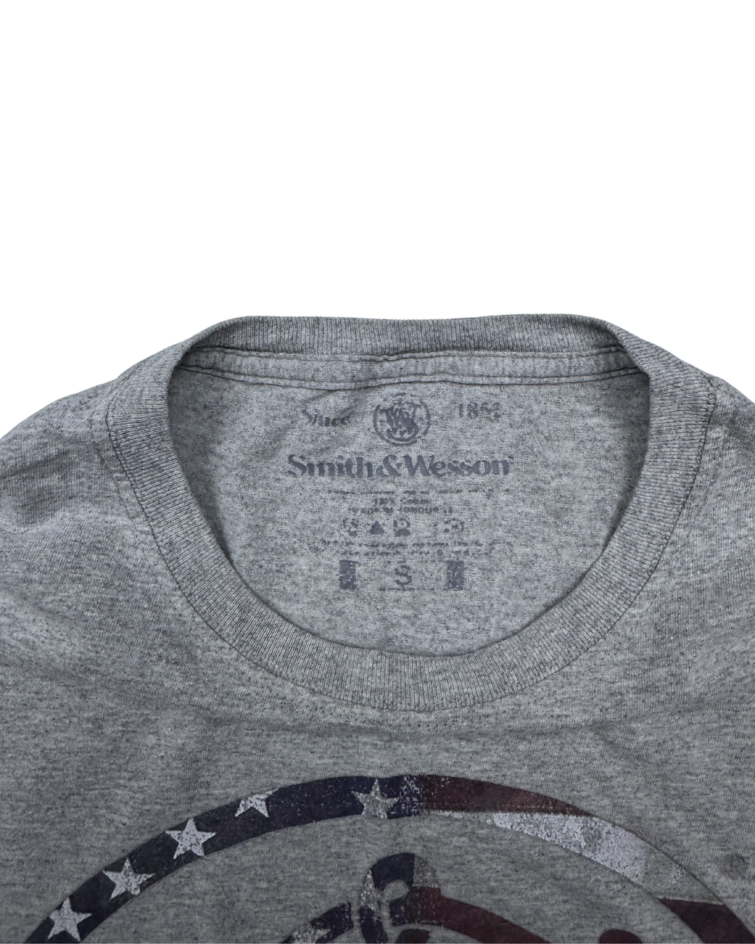 Smith & Wesson American Flag Logo Graphic T-Shirt (small)