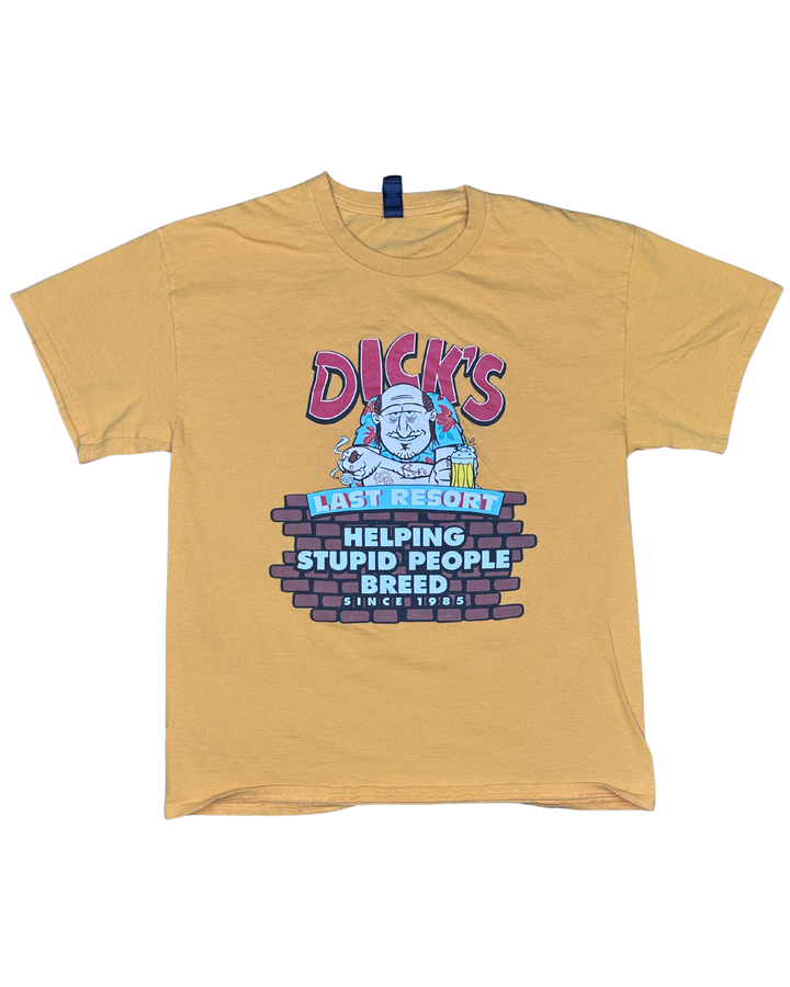 Dick's Last Resort Helping Stupid People Breed Graphic T-Shirt (Large)