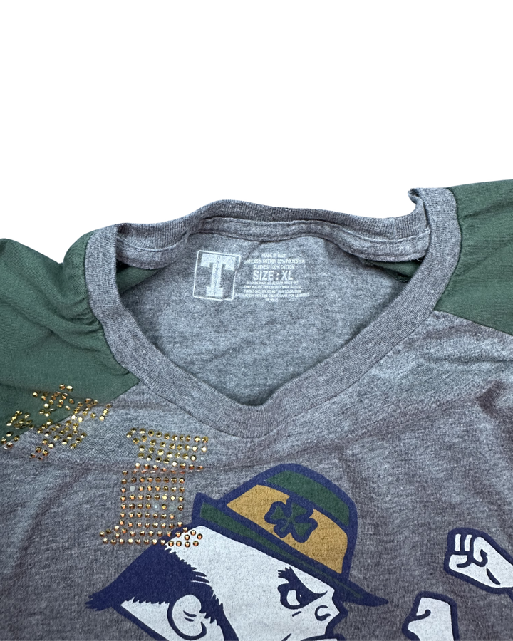 Notre Dame Fighting Irish #42 Raglan Long Sleeve T-Shirt (XL)