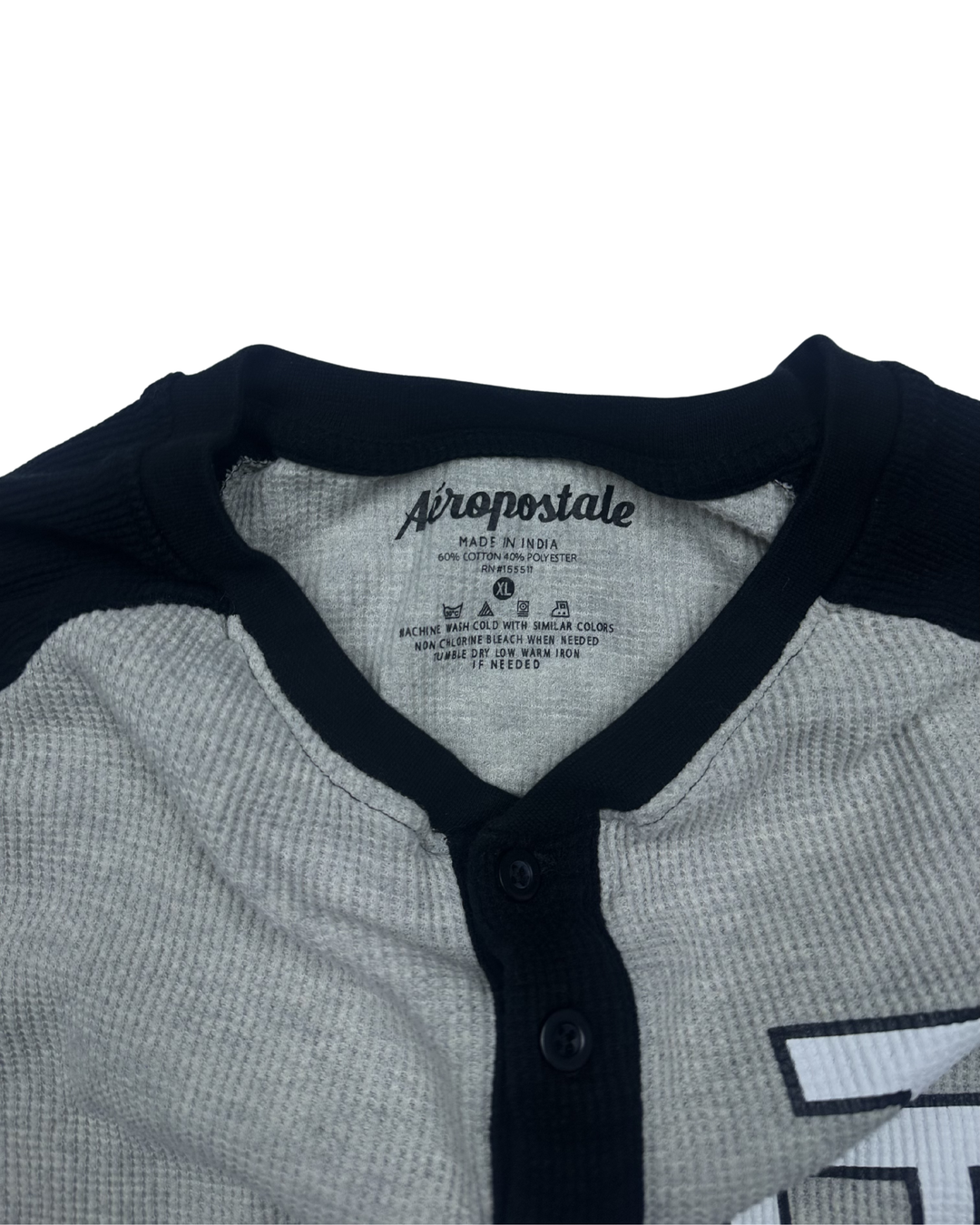 Aeropostale AERO EST. 87 Henley Long Sleeve Shirt (XL)