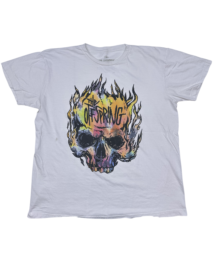 The Offspring Flaming Skull Graphic T-Shirt (large)