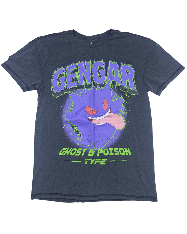 Pokemon Gengar Ghost & Poison Type Graphic T-Shirt (small)