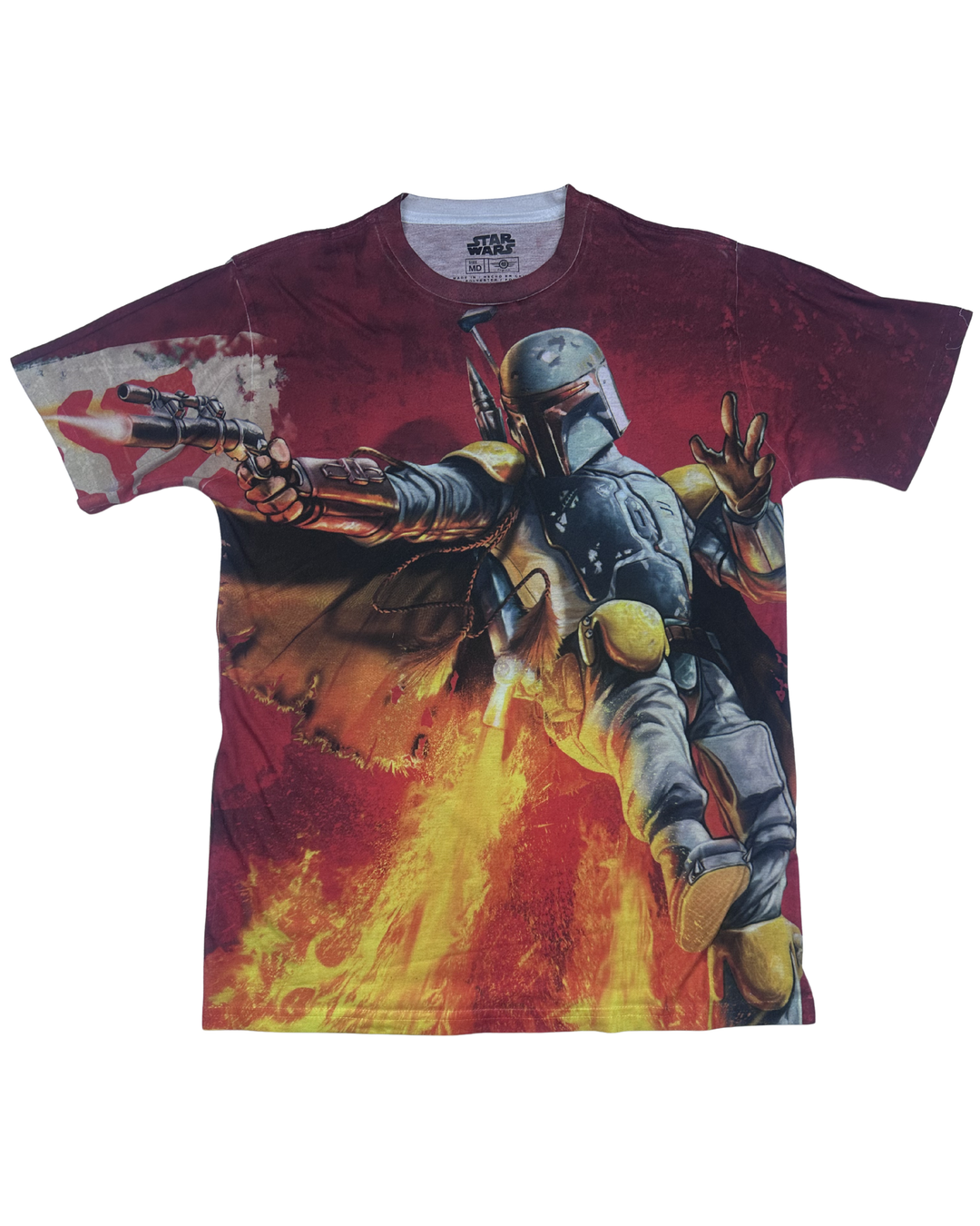 Star Wars Boba Fett All-Over Print Graphic T-Shirt (Medium)