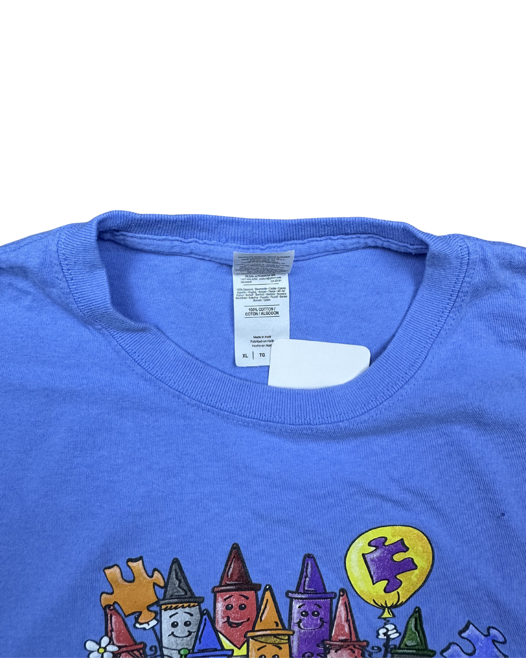 Autism Awareness It's OK to Be Different Crayons Graphic T-Shirt (XL)