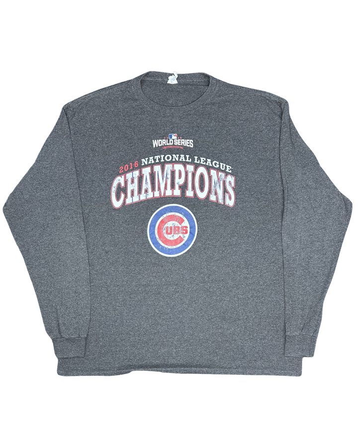 Chicago Cubs 2016 National League Champions Long Sleeve T-Shirt (Large)