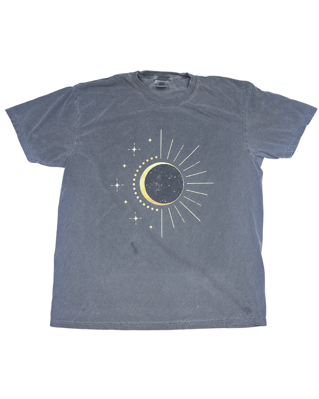 Comfort Colors Celestial Sun Moon Phases Graphic T-Shirt (XL)