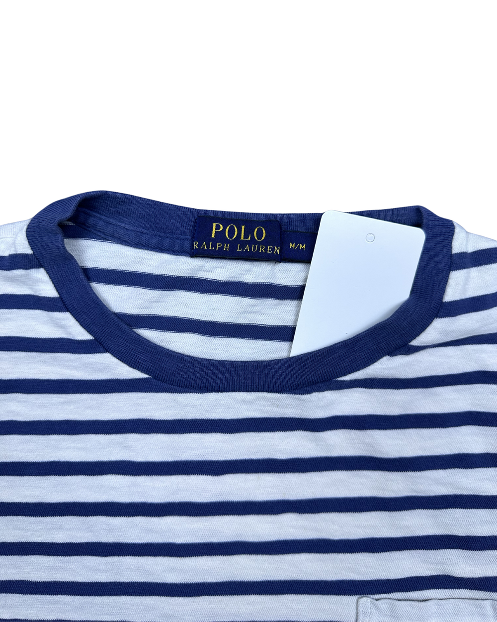 Polo Ralph Lauren Striped Pocket Long Sleeve T-Shirt (Medium)