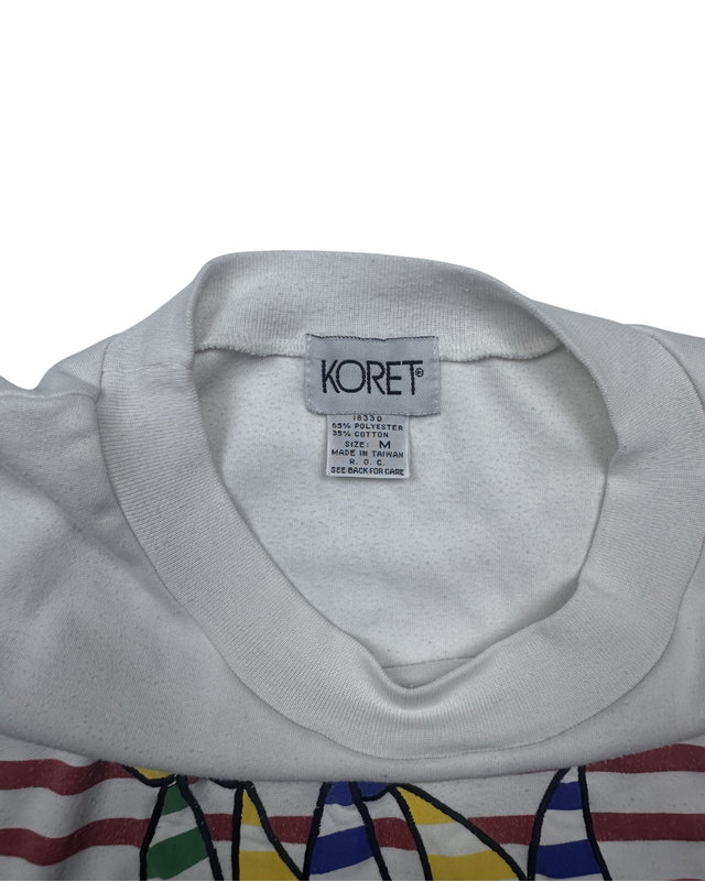 Koret Vintage Sailboat Graphic Short Sleeve Top (Medium)