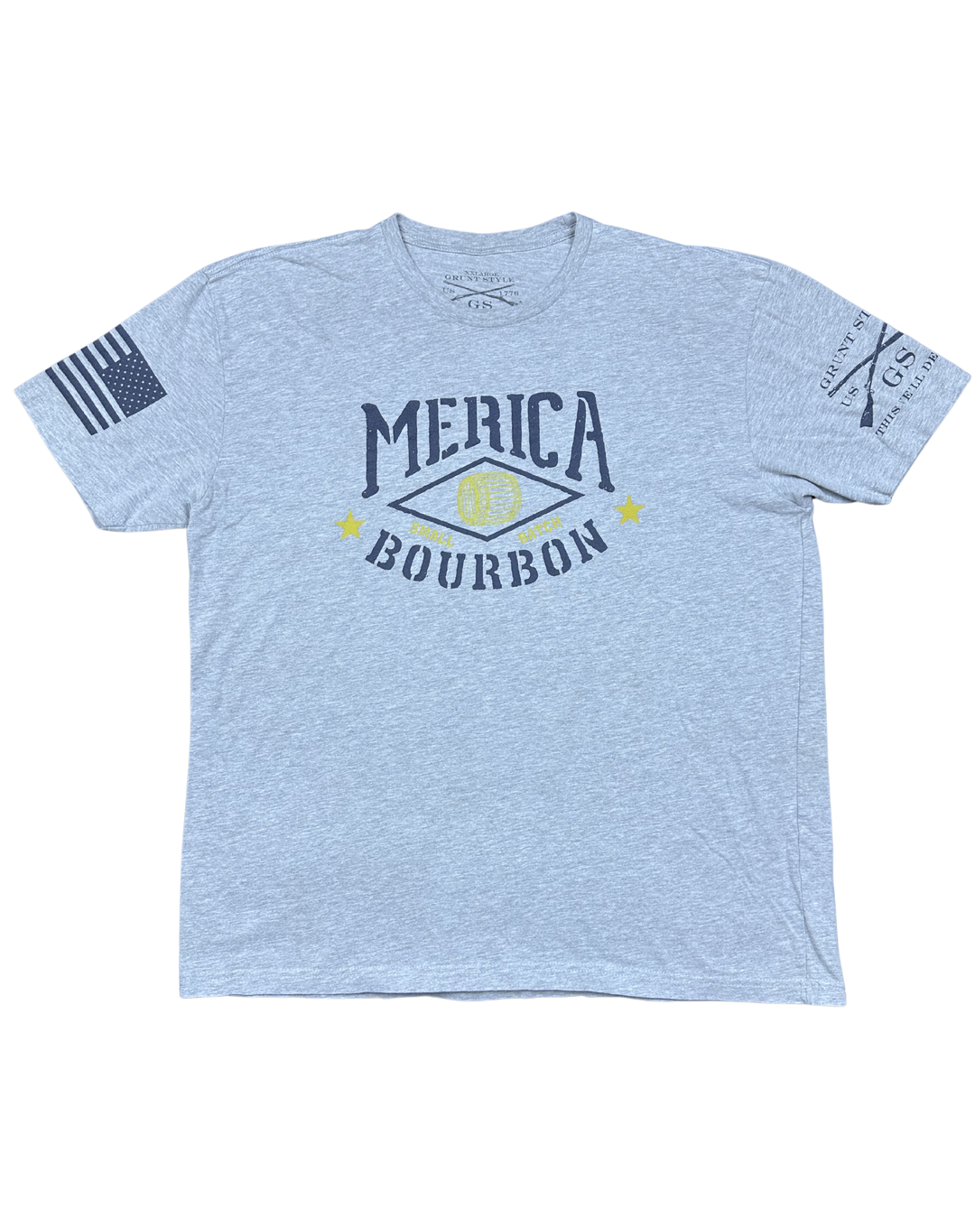 Grunt Style Merica Bourbon Graphic T-Shirt (2XL)
