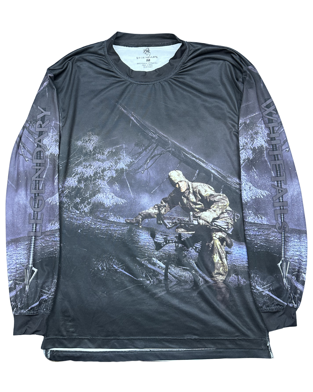 Legendary Whitetails Crossbow Hunter Deer Long Sleeve Performance Shirt (Medium)