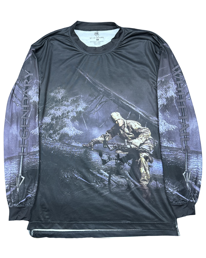 Legendary Whitetails Crossbow Hunter Deer Long Sleeve Performance Shirt (Medium)