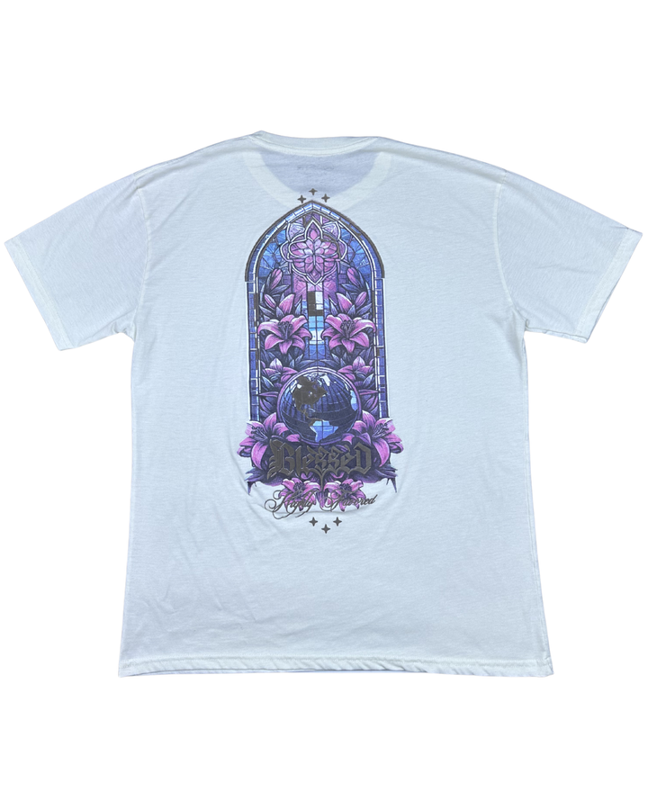 RGSTR Blessed Stained Glass Graphic T-Shirt - Front