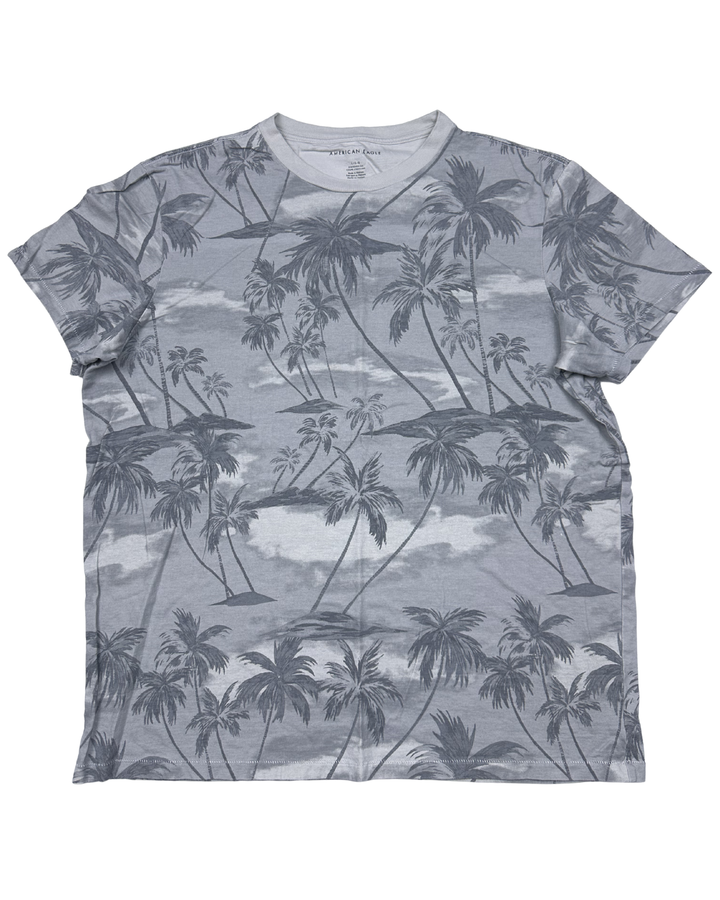 American Eagle Palm Tree All-Over Print T-Shirt (large)