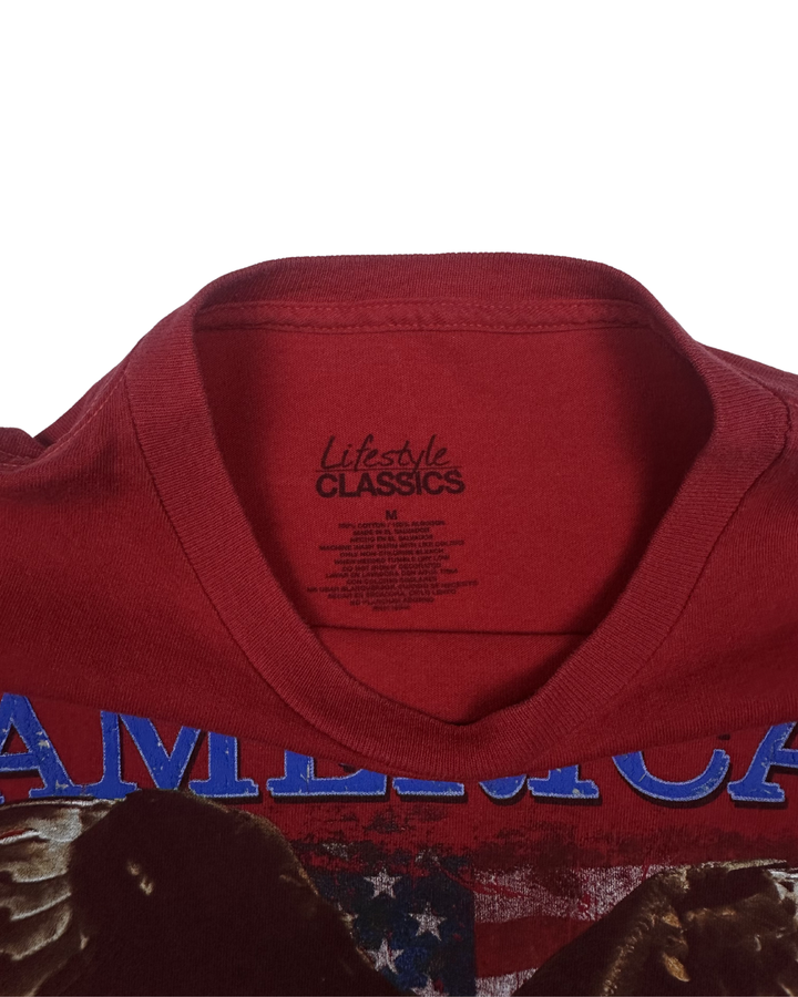 Lifestyle Classics American Legends Eagle Flag Graphic T-Shirt (Medium)