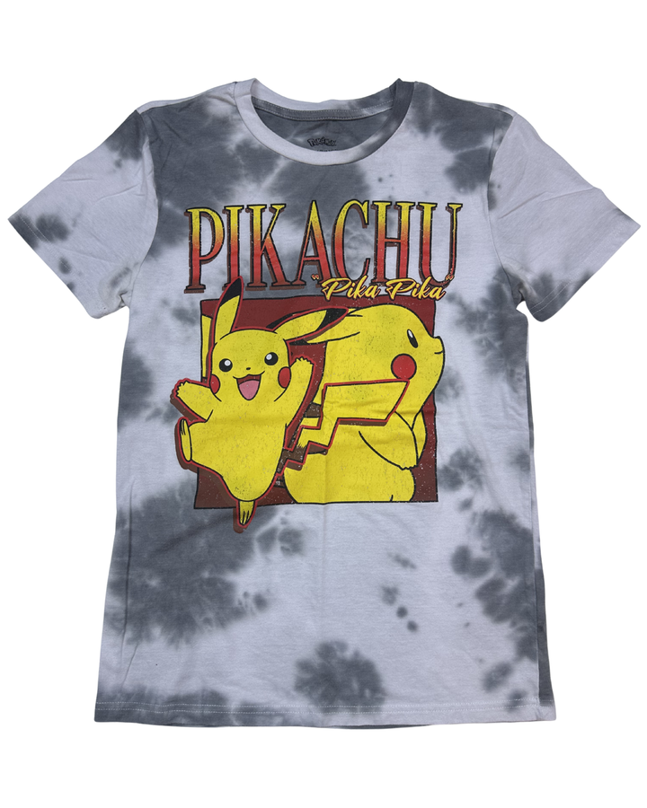 Pokemon Pikachu Pika Pika Tie-Dye T-Shirt (small)