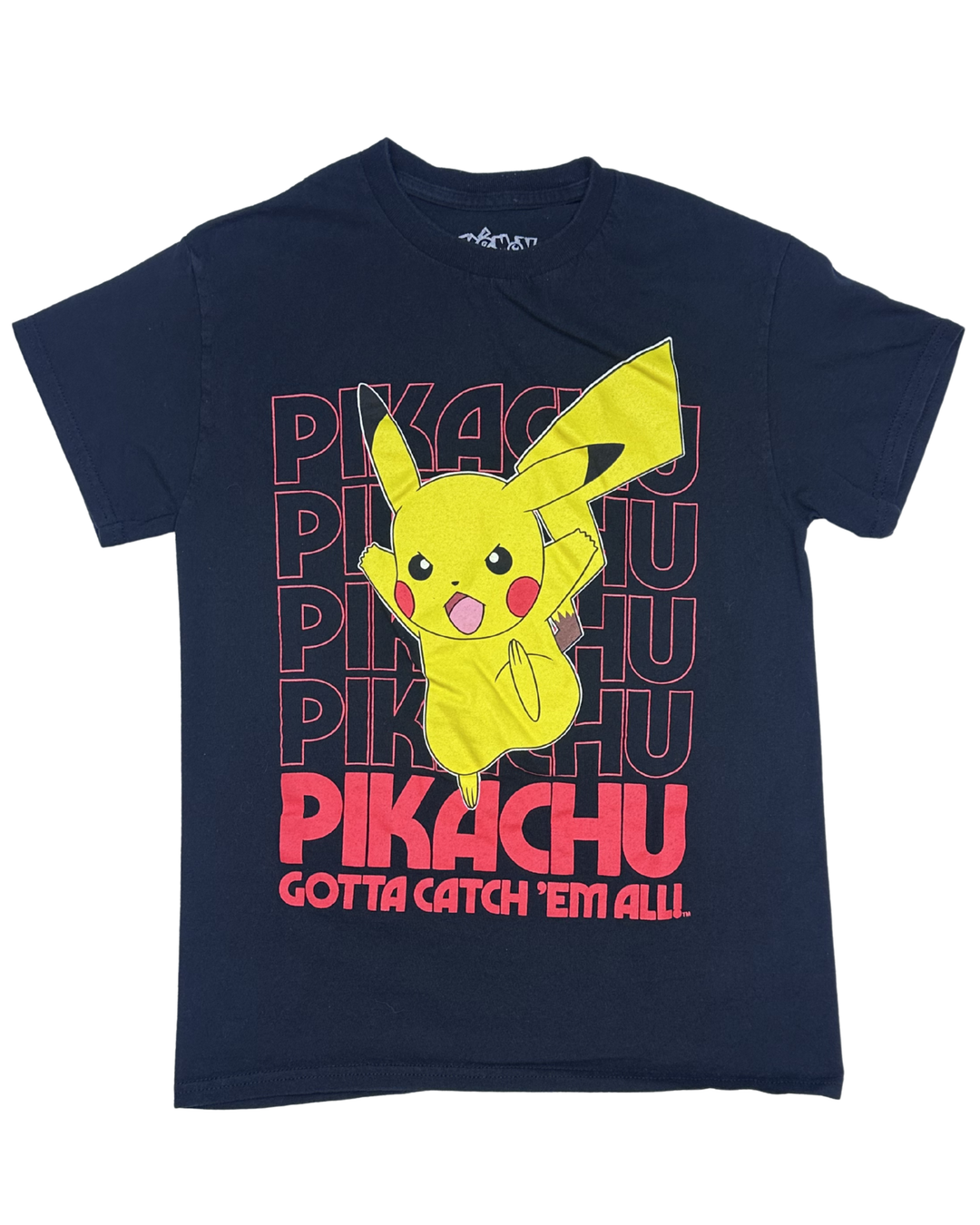 Pokemon Pikachu Gotta Catch 'Em All Graphic T-Shirt (Medium)