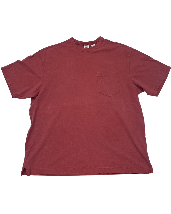 GAP Pocket T-Shirt Maroon (large)