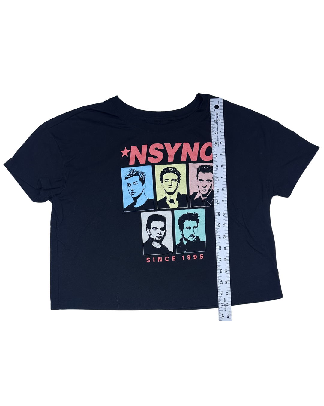 NSYNC Since 1995 Graphic Crop T-Shirt (Medium)