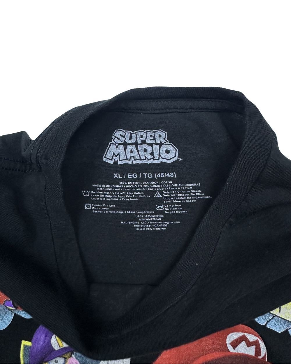 Super Mario Characters Graphic T-Shirt (XL)