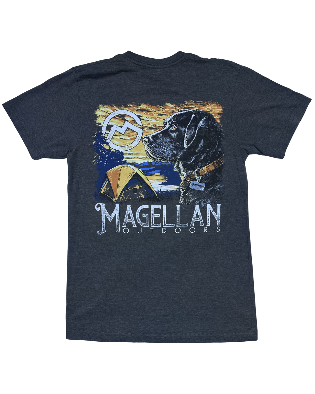 Magellan Outdoors Dog Camping Graphic T-Shirt (Medium)