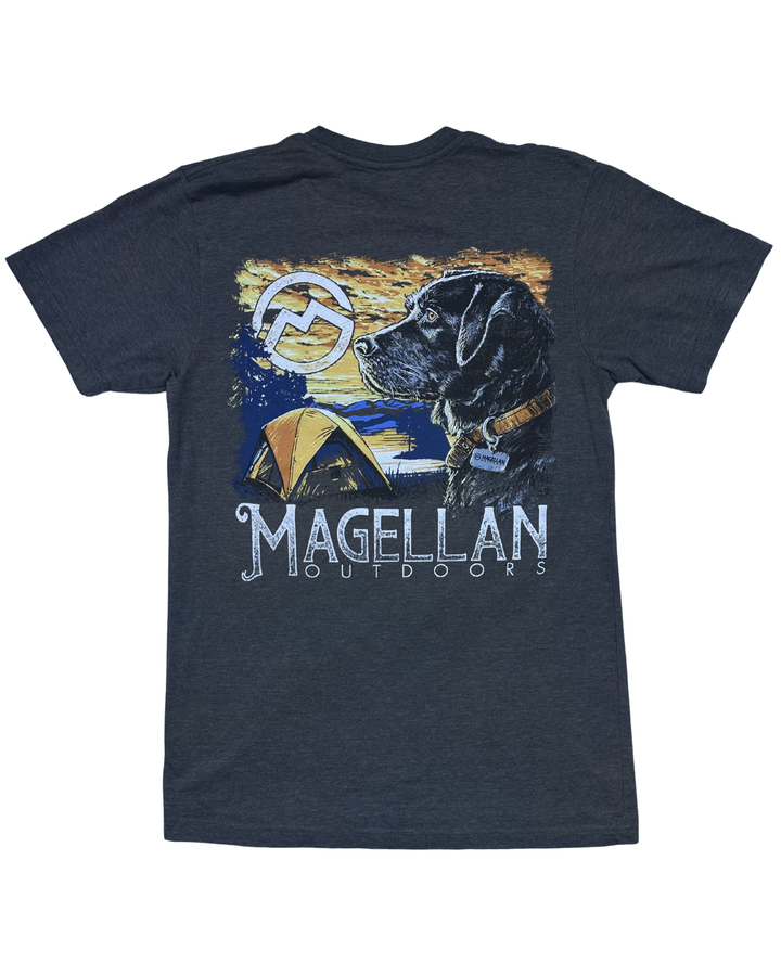 Magellan Outdoors Dog Camping Graphic T-Shirt (Medium)
