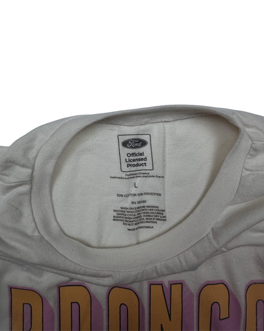 Ford Bronco America's Original SUV Graphic T-Shirt (large)